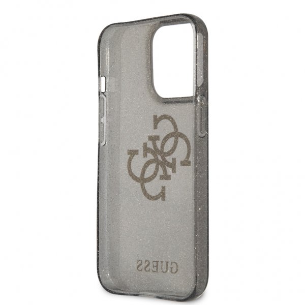 Guess iPhone 13 Pro Max Suojakuori Full Glitter Musta