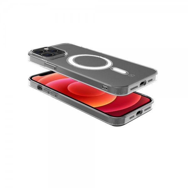 Celly iPhone 13 Pro Max -kuori GELSKINMAG MagSafe Transparent