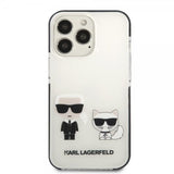 Karl Lagerfeld iPhone 13 Pro Max Suojakuori Karl & Choupette Valkoinen