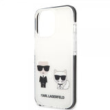 Karl Lagerfeld iPhone 13 Pro Max Suojakuori Karl & Choupette Valkoinen