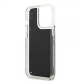 Karl Lagerfeld iPhone 13 Pro Max Suojakuori Liquid Glitter Gatsby Musta