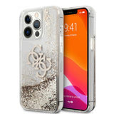 Guess iPhone 13 Pro Max Suojakuori Liquid Glitter Gold