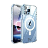 Rvelon iPhone 13 Pro Max -kuori TPU MagSafe Läpinäkyvä