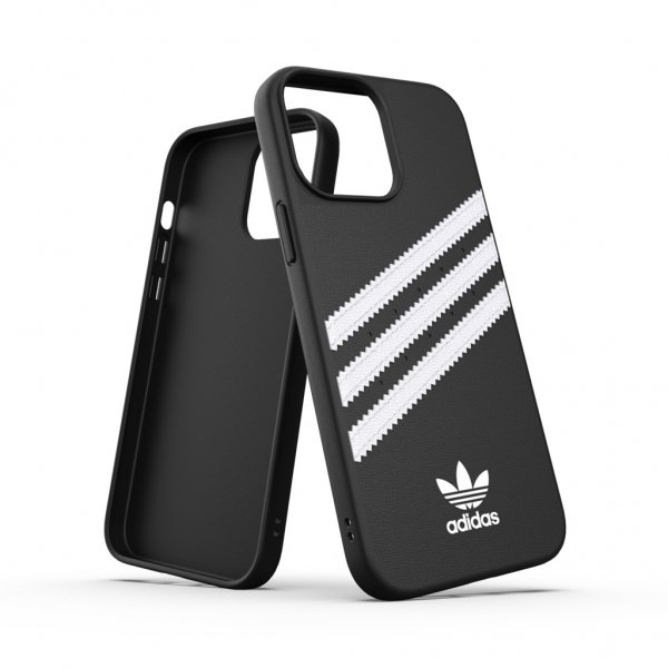 Adidas iPhone 13 Pro Max -muotoiltu PU-kotelo, musta