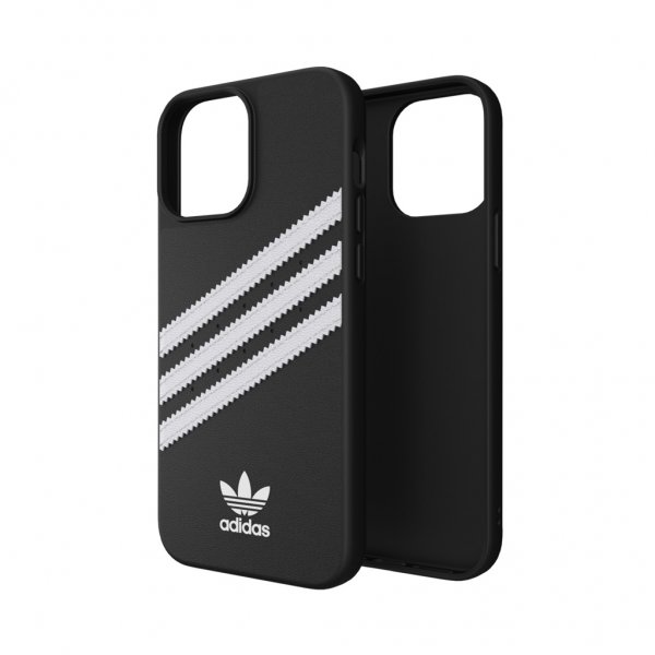 Adidas iPhone 13 Pro Max -muotoiltu PU-kotelo, musta