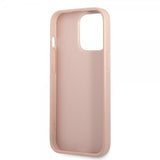 Guess iPhone 13 Pro Max -kuoret, Saffiano Double Cardslot, ruusunpunainen