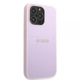 Guess iPhone 13 Pro Max Saffiano Metal Logo Lila -kuoret