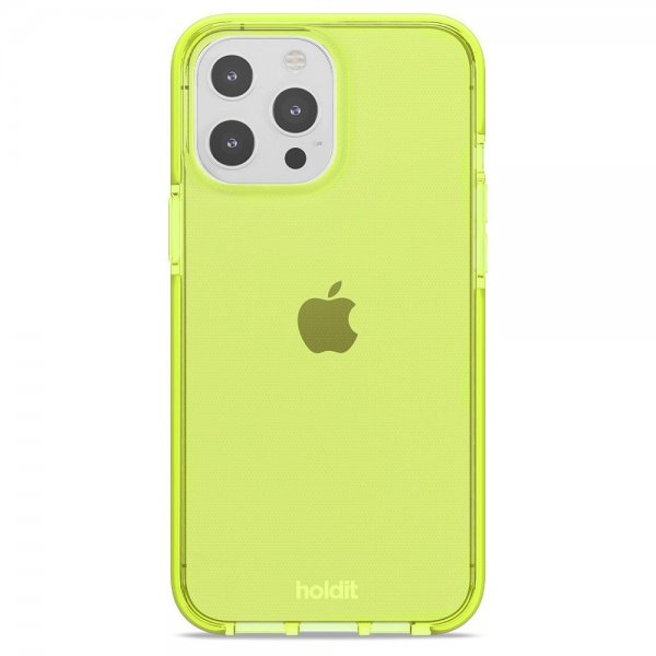 holdit iPhone 13 Pro Max Suojakuori Seethru Acid Green