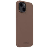 holdit iPhone 13 -silikonisuojakuori, tummanruskea