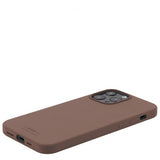 holdit iPhone 13 Pro Max -silikonikuori, tummanruskea