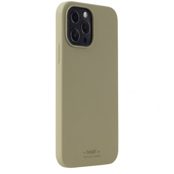 holdit iPhone 13 Pro Max Silikonikuori Khaki Green