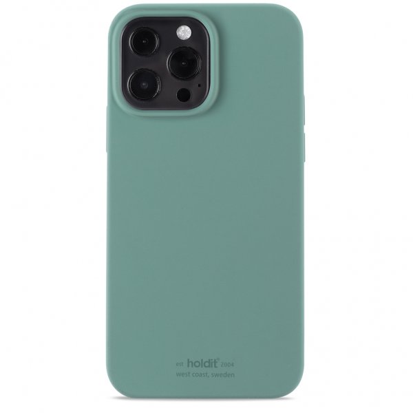 holdit iPhone 13 Pro Max -silikonikuori, Moss Green
