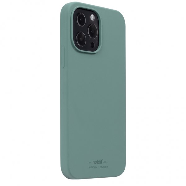 holdit iPhone 13 Pro Max -silikonikuori, Moss Green