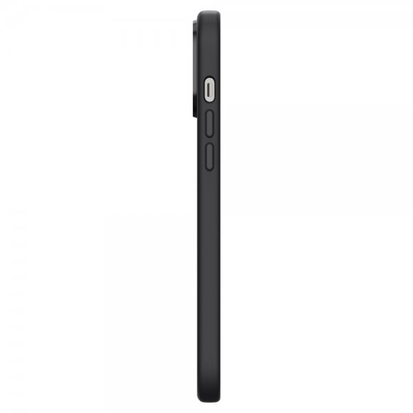 Spigen iPhone 13 Pro Max -kuori Silicone Fit musta