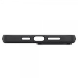 Spigen iPhone 13 Pro Max -kuori Silicone Fit musta