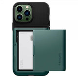 Spigen iPhone 13 Pro Max -suojakuori Slim Armor CS Midnight Green