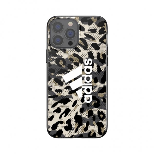 Adidas iPhone 13 Pro Max -kuori Snap Case Leopard Beige