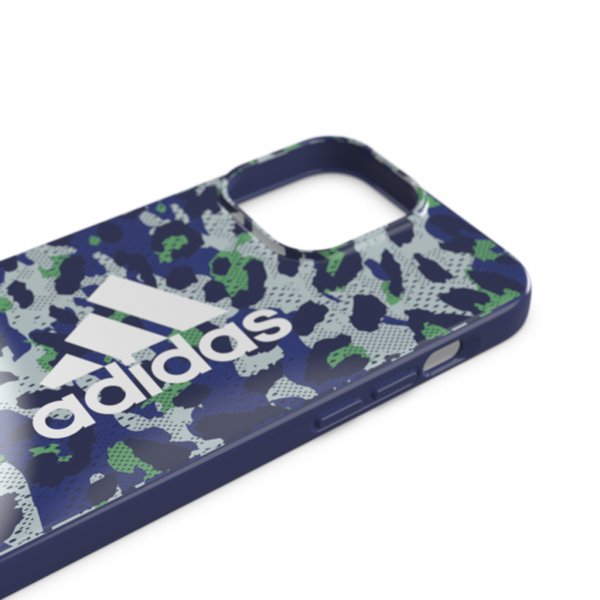 Adidas iPhone 13 Pro Max kuori Snap Case Leopard Bold Blue