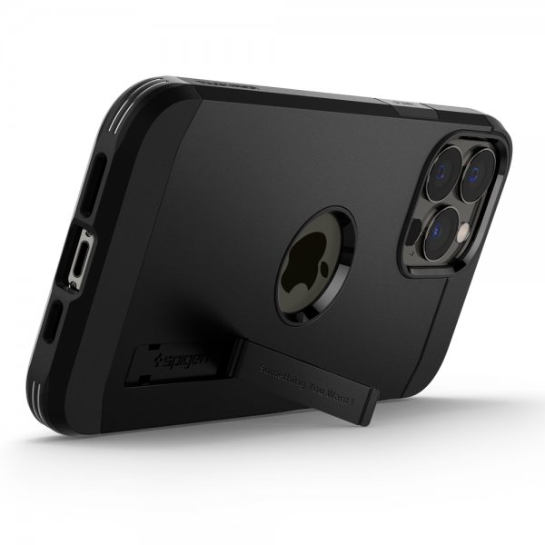Spigen iPhone 13 Pro Max -kuori Tough Armor Musta