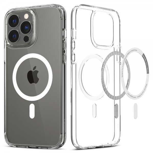 Spigen iPhone 13 Pro Max Ultra Hybrid Mag -suojakuori, valkoinen