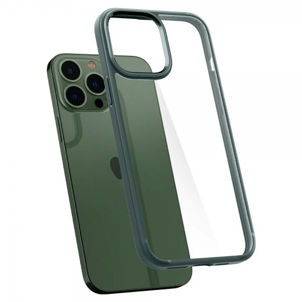 Spigen iPhone 13 Pro Max -kuori Ultra Hybrid Midnight Green