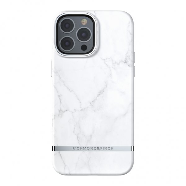 Richmond & Finch iPhone 13 Pro Max Suojakuori White Marble
