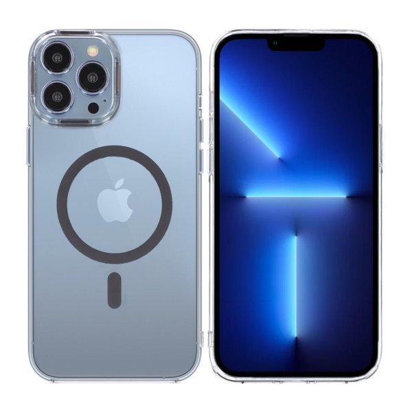 iPhone 13 Pro Max -kuori TPU MagSafe harmaa