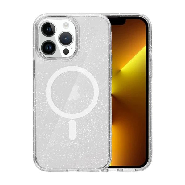 iPhone 13 Pro Kuoret Glitter MagSafe Läpinäkyvä