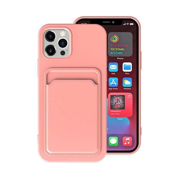 iPhone 13 Pro Kuoret Korttipidike Pinkki