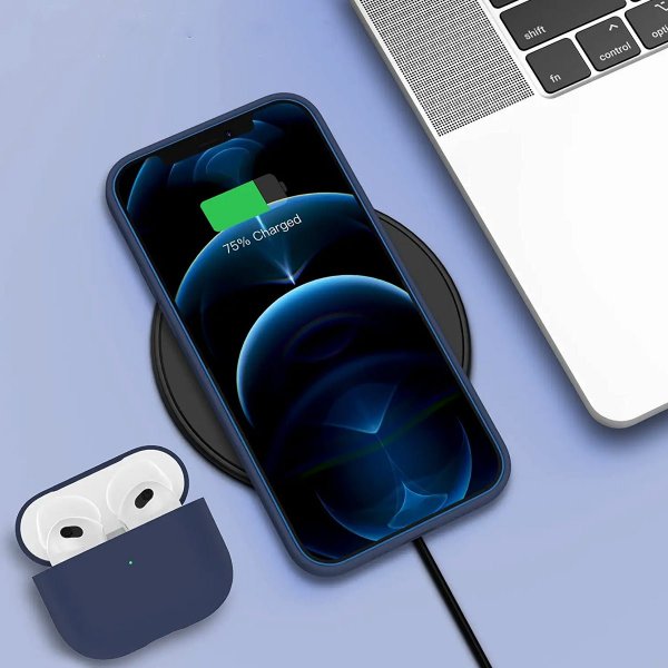 Rvelon iPhone 13 Pro Silikonikuori Sininen
