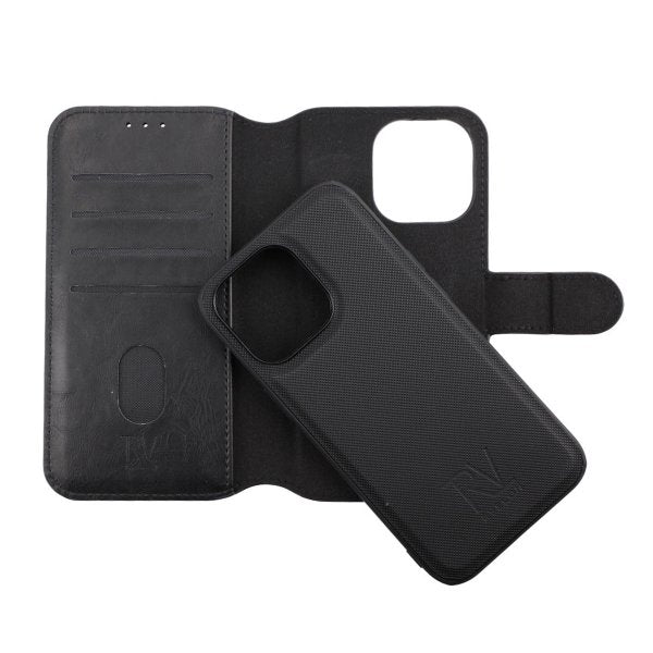Rvelon iPhone 13 Pro -kuoret magneettisella irrotettavalla kuorella, musta