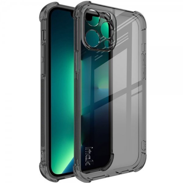 Imak iPhone 13 Pro Kuori Airbag Läpinäkyvä Musta