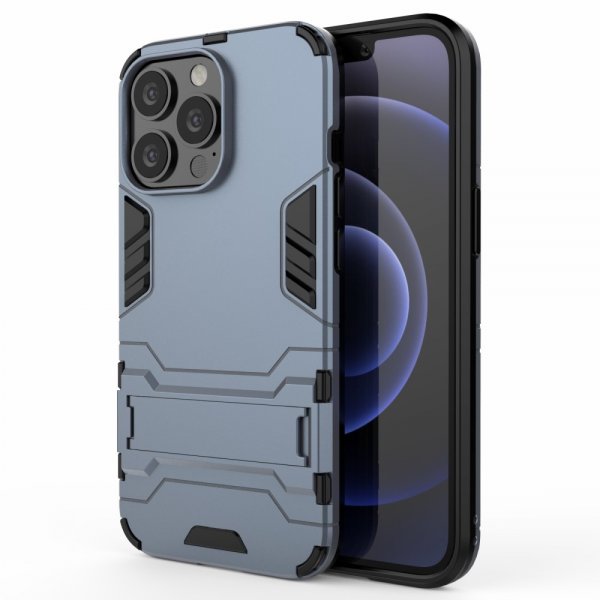 iPhone 13 Pro Kuori Armor-jalustatoiminto Sininen