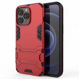 iPhone 13 Pro Kuoret Armor Jalustaominaisuus Punainen