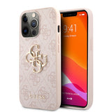 Guess iPhone 13 Pro Big Logo -kuori, vaaleanpunainen