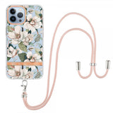 iPhone 13 Pro Kuori Kukallinen Hihna Vihreä Gardenia