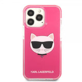 Karl Lagerfeld iPhone 13 Pro -kuori Choupette Fuchsia