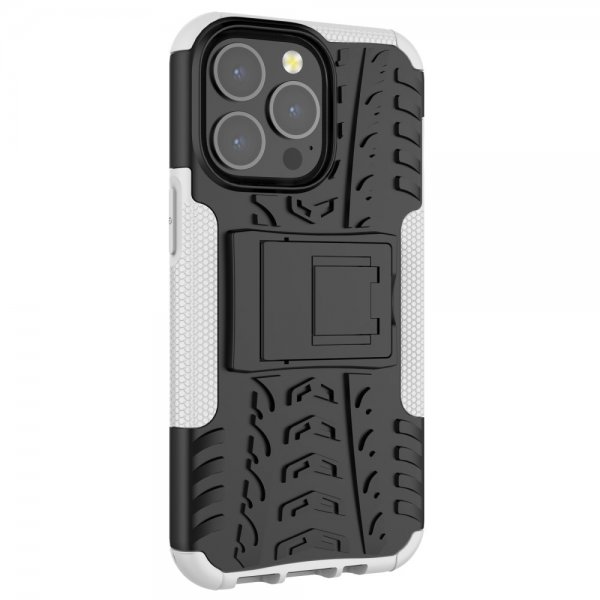iPhone 13 Pro Kuoret Rengaskuvio Jalustatoiminto Valkoinen