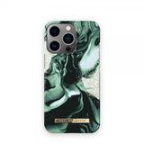 Ideal of Sweden iPhone 13 Pro Fashion Case Golden Olive Marble