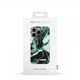 Ideal of Sweden iPhone 13 Pro Fashion Case Golden Olive Marble
