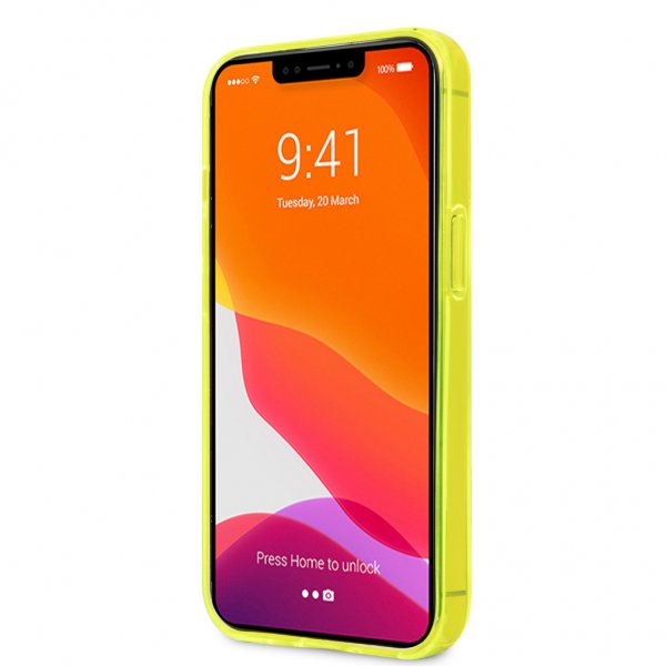 Karl Lagerfeld iPhone 13 Pro -kuori, keltainen Fluo