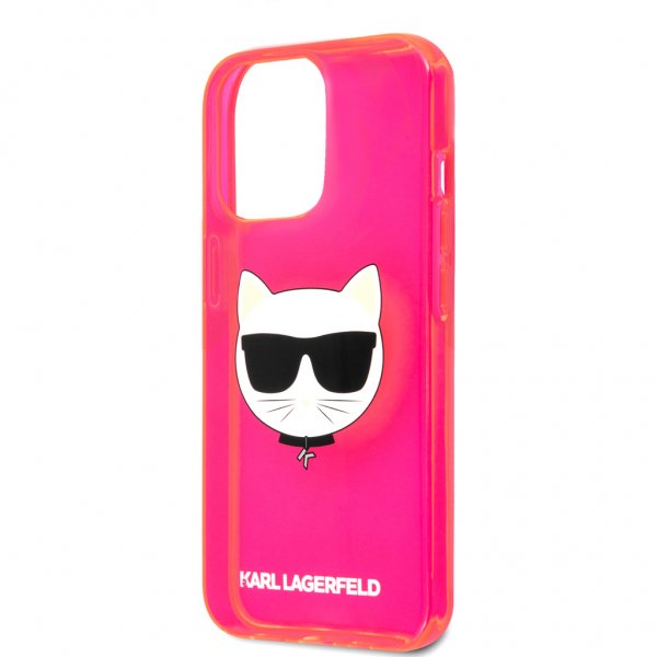 Karl Lagerfeld iPhone 13 Pro Suojakuori Fluo Pink
