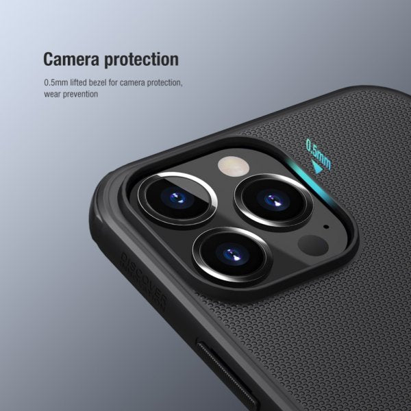 Nillkin iPhone 13 Pro Suojakuori Frosted Shield Musta