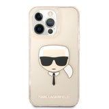 Karl Lagerfeld iPhone 13 Pro Suojakuori Full Glitter Kulta