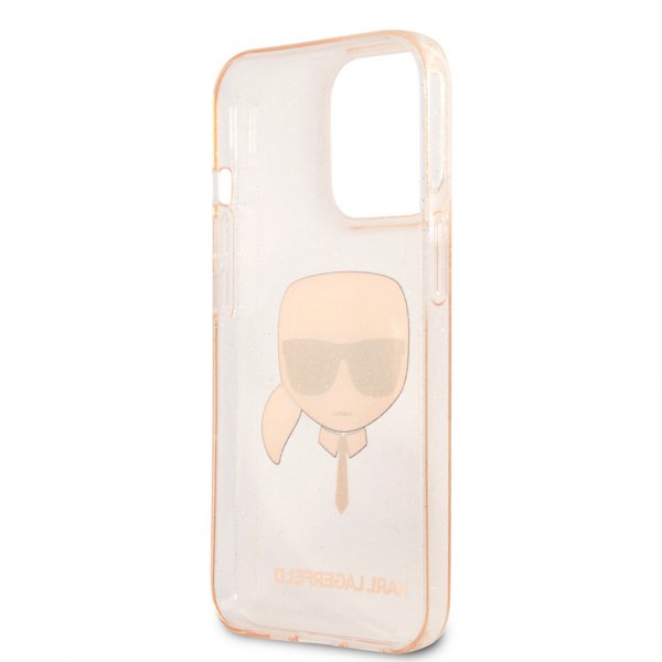 Karl Lagerfeld iPhone 13 Pro Suojakuori Full Glitter Kulta