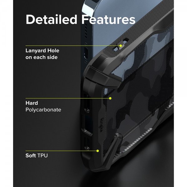 Ringke iPhone 13 Pro Suojakuori Fusion-X Camo Black