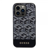 Guess iPhone 13 Pro -suojakuori G Cube MagSafe, musta