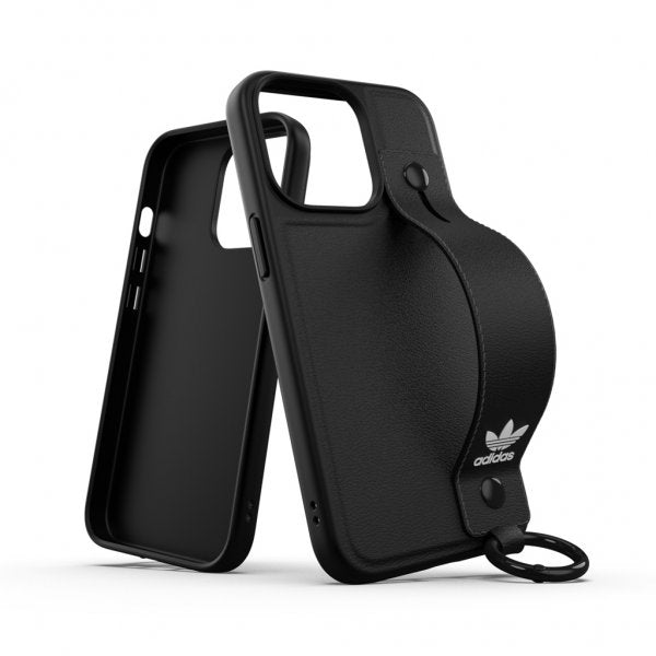 Adidas iPhone 13 Pro -suojakuori, jossa käsihihna, musta