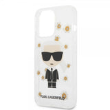 Karl Lagerfeld iPhone 13 Pro kuori Iconic Flower läpinäkyvä