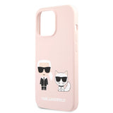 Karl Lagerfeld iPhone 13 Pro Suojakuori Karl & Choupette Vaaleanpunainen